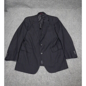 Jos. A Bank Blazer Men's Size 40R Dark‎ Blue Pinstripe Premium Collection Wool